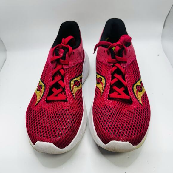 Saucony Kinvara 14 Shoes Womens Size 6 ‘Red Rose’ Running Athletic Sneakers - Picture 4 of 8
